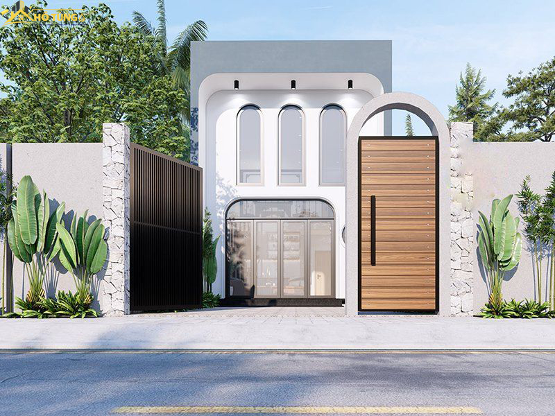 Mẫu nhà cấp 4 gác lửng đẹp sang trọng