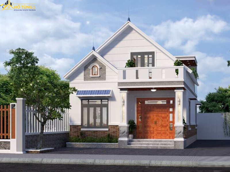 Mẫu nhà cấp 4 gác lửng đơn giản đẹp