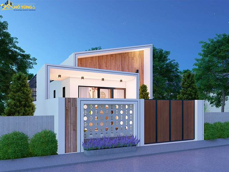 Mẫu nhà cấp 4 gác lửng dẹp đơn giản thanh lịch