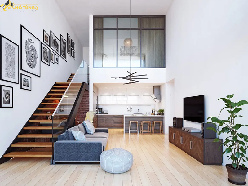 Mẫu nhà cấp 4 gác lửng hiện đại đẹp